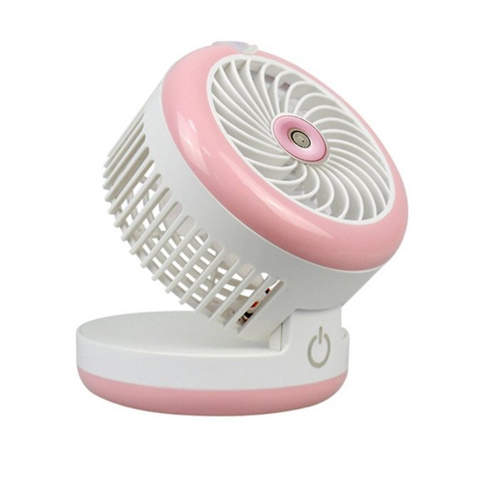 HJIAN Portable Mini Misting Fan Table Fans Humidifier Fan Portable Cooling Mist Fan Rechargeable Humidifier Personal... N18