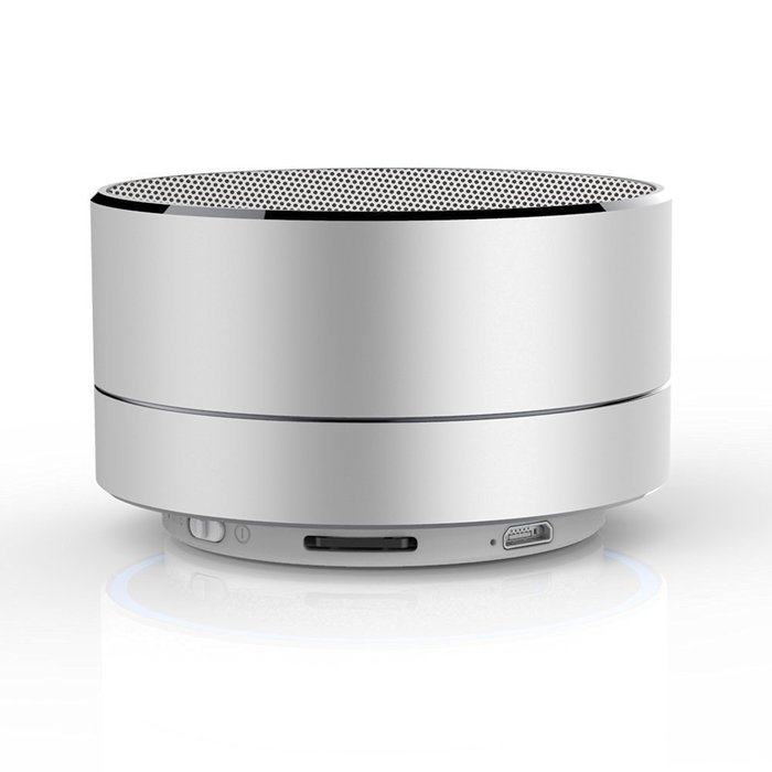 Bluetooth Speaker,Gaosa Small Steel Gun Metal Speaker, Mini Portable Wireless Stereo Speaker for Phone Card N3