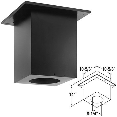 Simpson Duravent Support Box Direct Vent 6-5/8 " Black