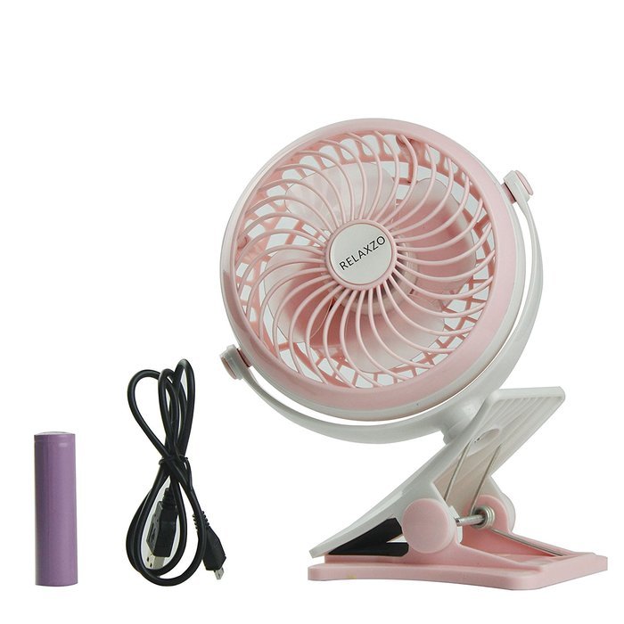 Portable Small Fan with Rechargeable Battery Compact Size Stroller Fan with Clip On Feature Good Fan for Camping... N11