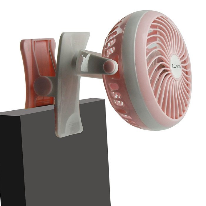Portable Small Fan with Rechargeable Battery Compact Size Stroller Fan with Clip On Feature Good Fan for Camping... N13