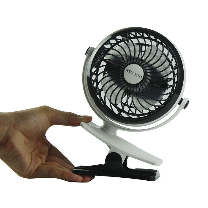 Portable Small Fan with Rechargeable Battery Compact Size Stroller Fan with Clip On Feature Good Fan for Camping... N16