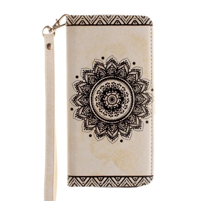 iPhone 6 Plus/6s Plus 5.5 Flower Wallet Case-Auroralove 3D Red iPhone 6 Plus/6s Plus 5.5 Classic Ethnic Mandala... N12