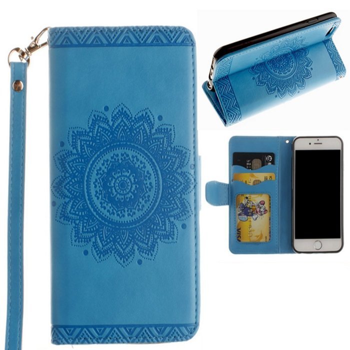 iPhone 6 Plus/6s Plus 5.5 Flower Wallet Case-Auroralove 3D Red iPhone 6 Plus/6s Plus 5.5 Classic Ethnic Mandala... N13