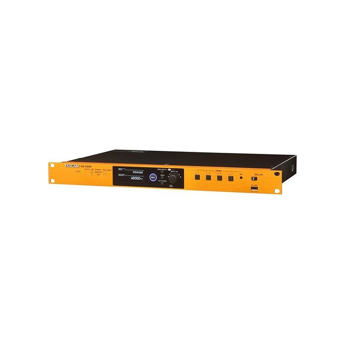Tascam CG-1000 | 1RU OCXO AES S PDIF BNC Input 12 Word Clock 256 Fs Output Master Clock Generator