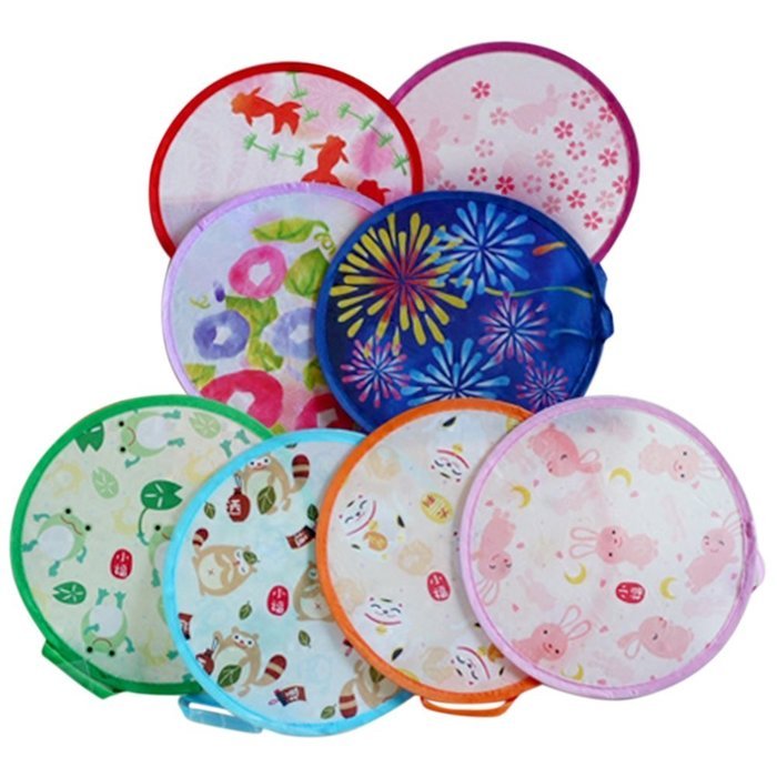 COCOTINA 1Pc Japanese Style Foldable Beautiful Pattern Handheld Folding Fans Random Delivery N2