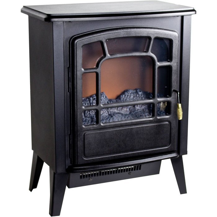 Warm House RSF-10324 Bern Retro-Style Floor Standing Electric Fireplace N7