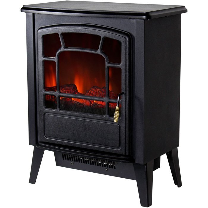 Warm House RSF-10324 Bern Retro-Style Floor Standing Electric Fireplace N8