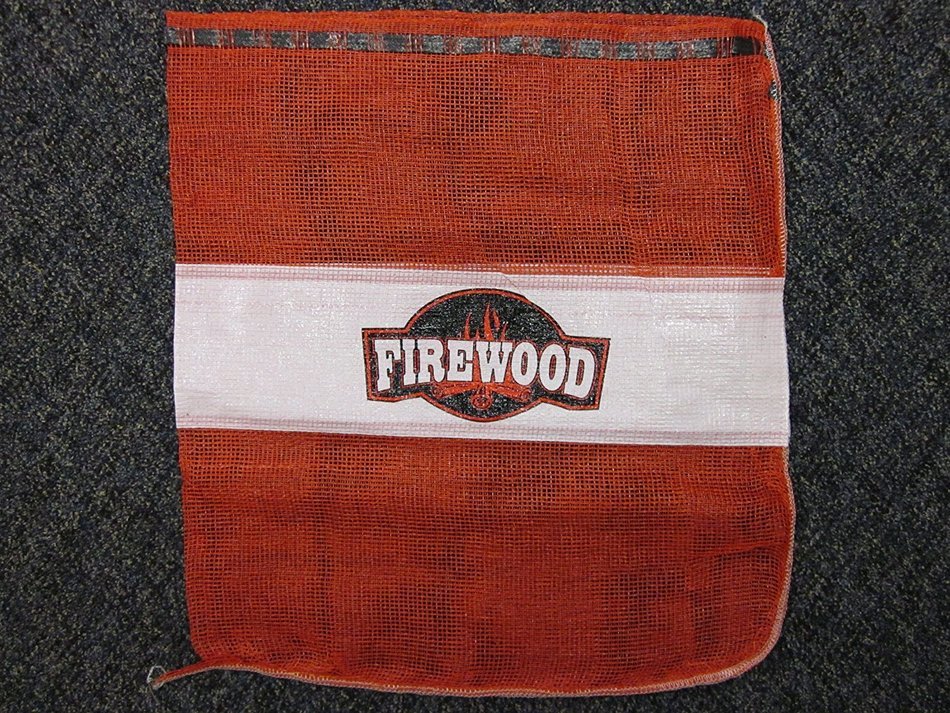 Mesh Firewood Bags - 100 per Pack
