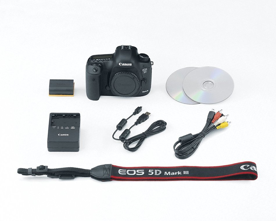 Canon EOS 5D Mark III 22.3 MP Full Frame CMOS Digital SLR Camera Body with PIXMA Pro-100 Printer, Photo Paper,... N19