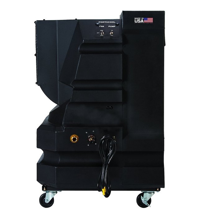 Portacool PAC2KCYC01 Cyclone 3000 Portable Evaporative Cooler with 700 Square Foot Cooling Capacity, Black N2