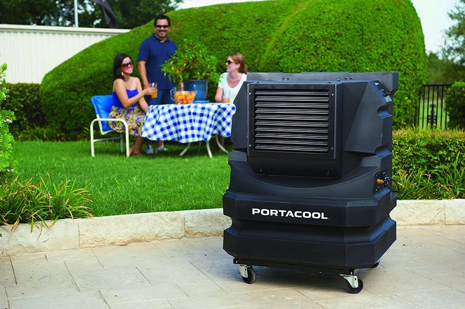 Portacool PAC2KCYC01 Cyclone 3000 Portable Evaporative Cooler with 700 Square Foot Cooling Capacity, Black N3