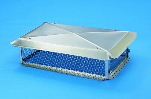 Lindemann 150446 Hy-C 14 Inch x 26 Inch Stainless Steel Chimney Cap
