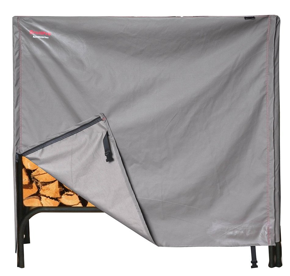 BroilPro Accessories Heavy Duty Vinyl Log cover 4' (8', black) N7