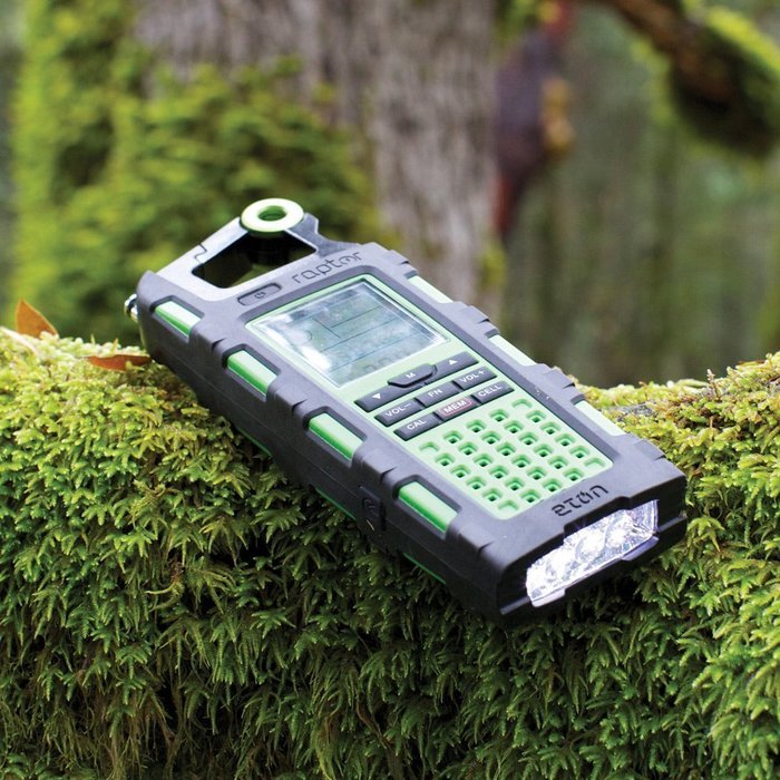 New Eton Raptor Solar Charge Emergency & Weather Band Radio (Green)