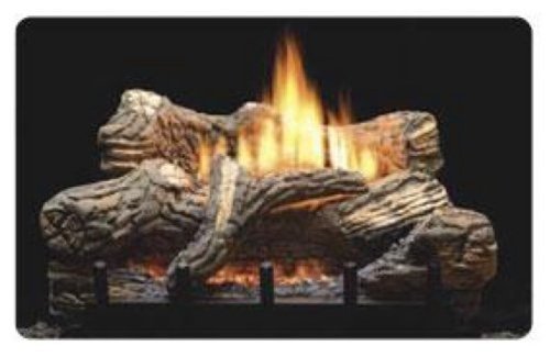 Manual 6-piece 30" Ceramic Fiber Log Set - Natural Gas