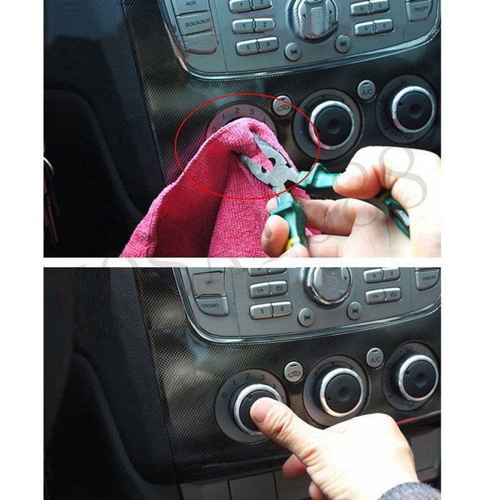 Yosa 3pcs/set Car Air Conditioning knob Installation heat control Switch AC Knob for FORD FOCUS 2 focus 3 car... N2