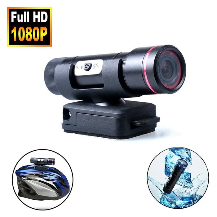 Wosports Bike Motorcycle Helmet Action Camera Waterproof Full HD 1080P Mini Sports Action Video Camera DVR AVI...