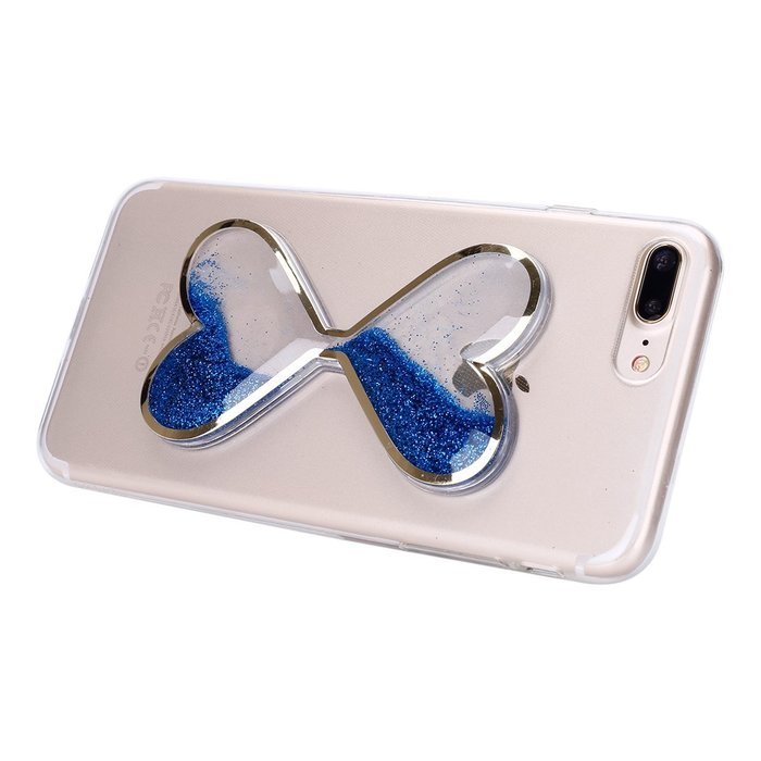 iPhone 7 Plus Case,Phezen Bling Glitter Soft Gel Clear TPU Case for iPhone 7 Plus,Glow in the Dark Luminous Heart... N32