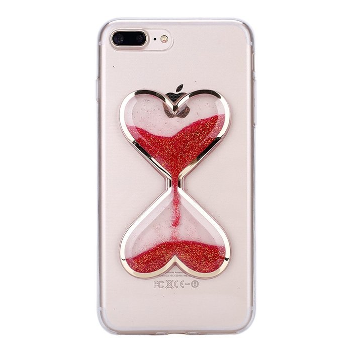 iPhone 7 Plus Case,Phezen Bling Glitter Soft Gel Clear TPU Case for iPhone 7 Plus,Glow in the Dark Luminous Heart... N34