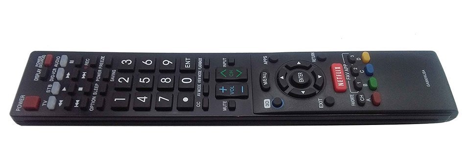 New VINABTY Replaced Remote Controller fit for SHARP TVs LC52C6400U LC52LE640U LC60C6400U LC60LE640U LC70C6400U... N2