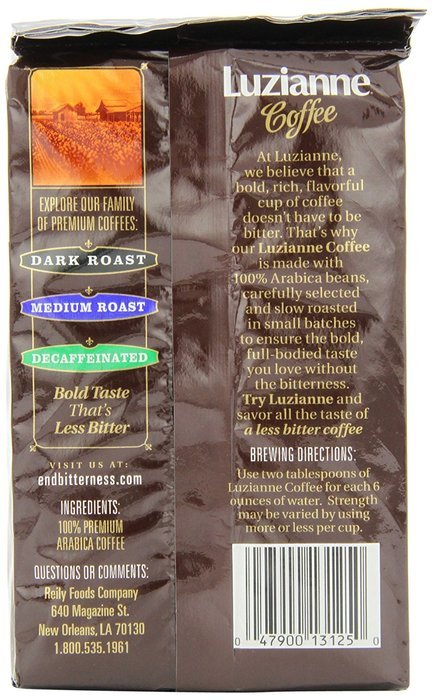 Luzianne Coffee, Dark Roast, 13-Ounce Bags (Pack of 3) N8
