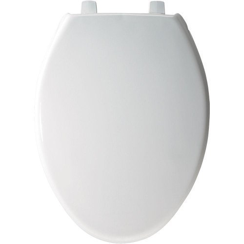 Bemis 7800TDG000 Plastic Toilet Seat, Elongated, White by Bemis
