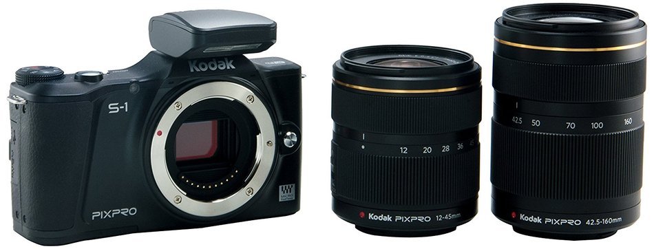Kodak PIXPRO S-1 Compact System Digital Camera with 12-45mm Lens, 400mm Bonus Lens and 3" Articulating LCD Screen... N11