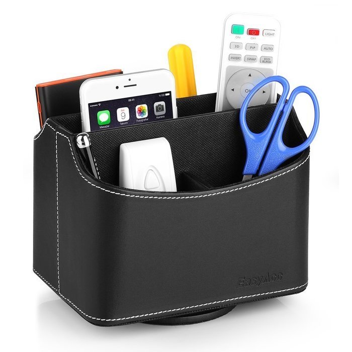 EasyAcc Remote Controller Holder Storage Container Rack Coffee Table 5 Compartments for TV Remote Phone iPad CD...