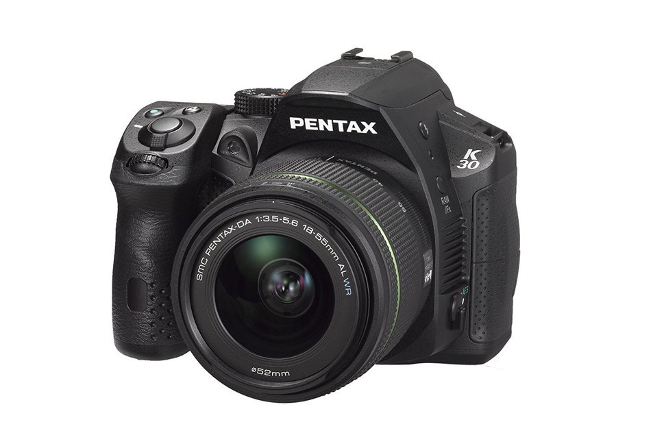 Pentax K-30 lens kit black w DA 18-55WR Weather-Sealed 16 MP CMOS Digital SLR with DA 18-55mm and 3-Inch LCD Screen... N2