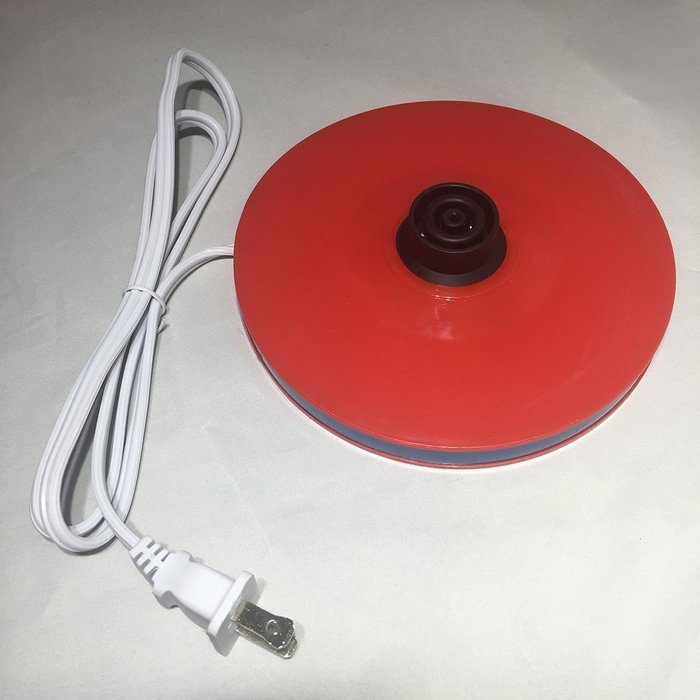 Fixture Displays Ceramic Electric Kettle with Red White Polka Dots 13581 N2