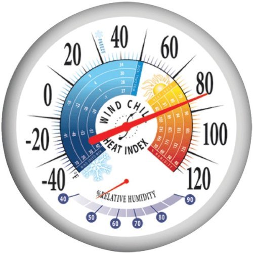New SPRINGFIELD 90078 13.25" Thermometer with Hygrometer