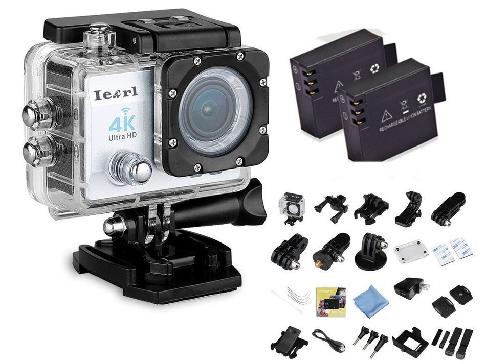 Iearl IE8000 Ultra HD 4K Sport Action Camera 2 Inch WiFi HDMI 16MP 30M Waterproof 170 Degrees Wide Viewing Angle...