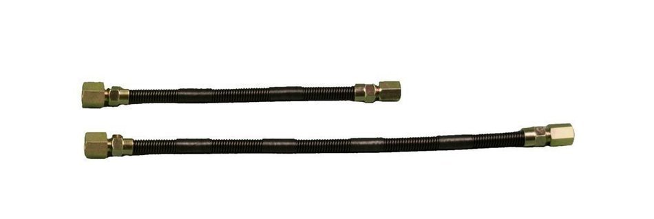Dreffco 3/8" x 12" Non-Whistle Gas Flex Line for NG or LP Fire Pits and Fireplaces