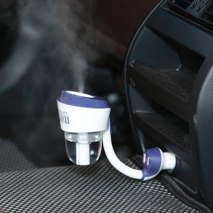 EXIU Summer Portable Mini Car Humidifier Air Purifier Aroma Essential Oil Diffuser (Black) N7