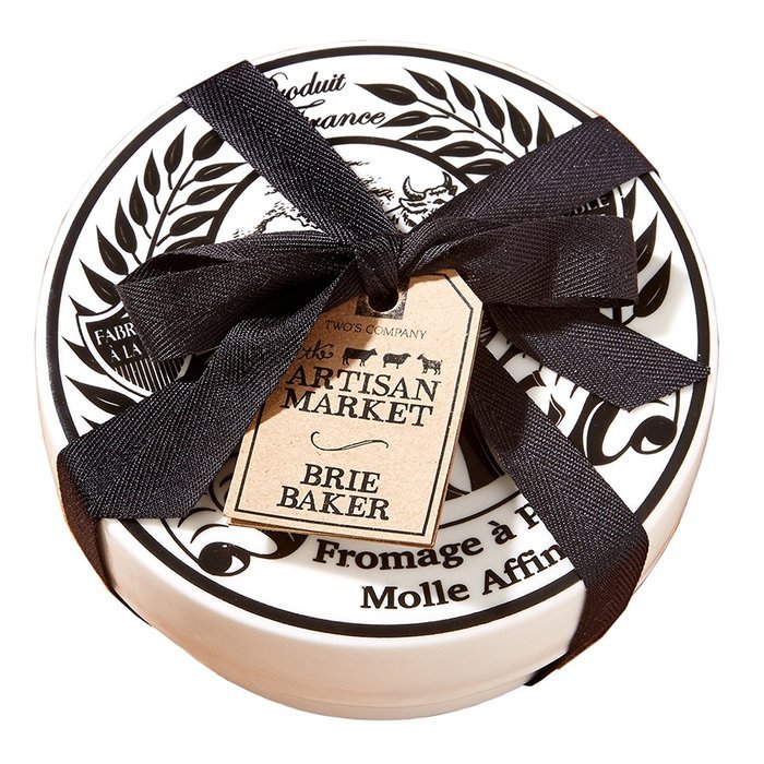 Two's Company Ceramic The Artisan Market Brie Baker, White