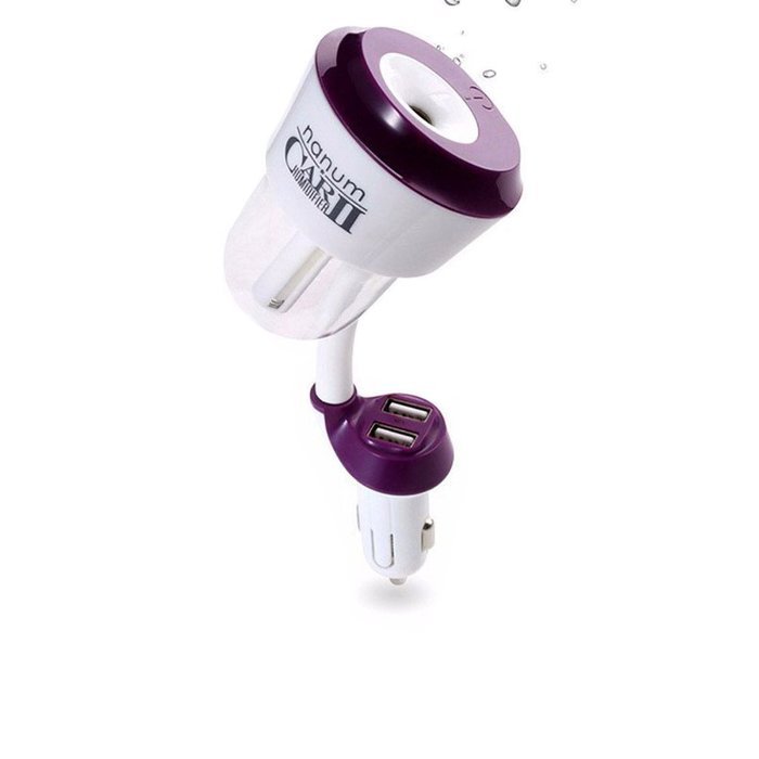 EXIU Summer Portable Mini Car Humidifier Air Purifier Aroma Essential Oil Diffuser (Black) N9