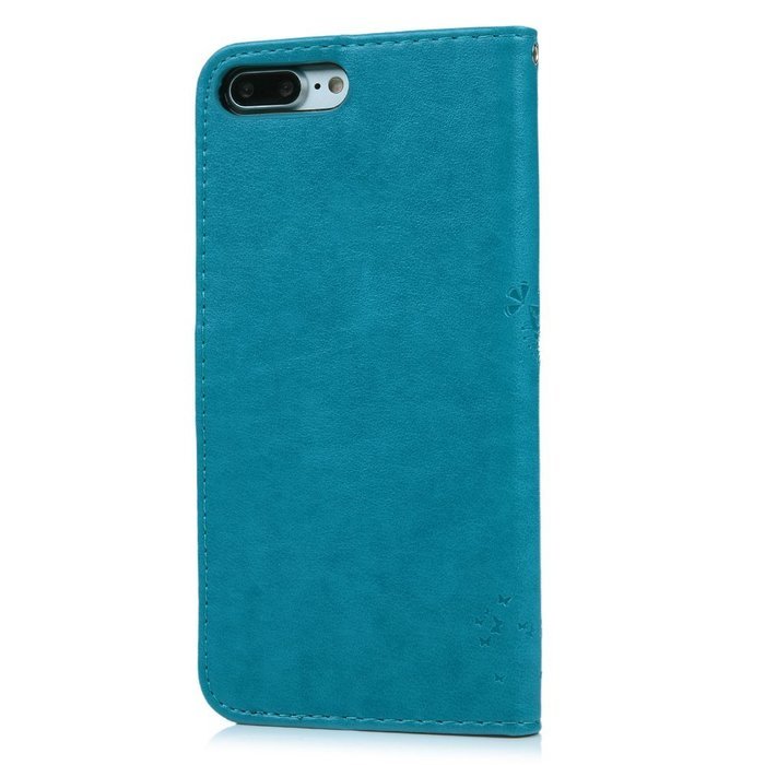 iPhone 7 Plus Case (5.5 inch) - Wallet Flip Folio Stand Case Embossed Flower Tree PU Leather Case Shockproof Soft... N32