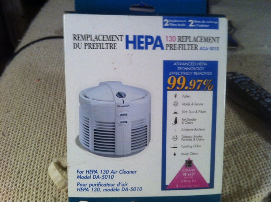 Duracraft Aca-5010 Hepa Filter Replacement Pre-filters N2