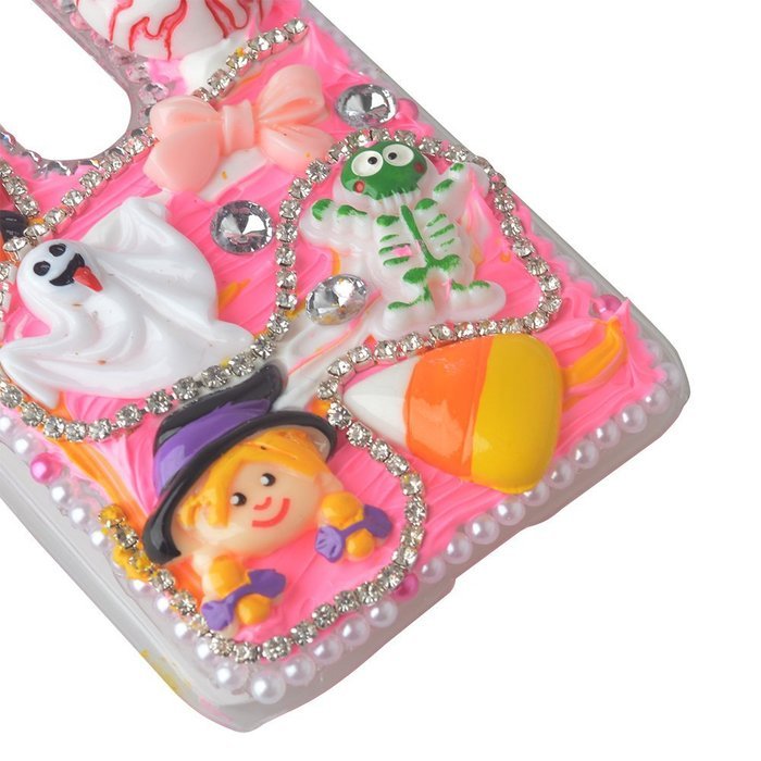 Spritech(TM) 3D Handmade Crystal Phone Case for Motorola Droid Turbo,Helloween Style Monster Pumpkin Design Smartphone... N14