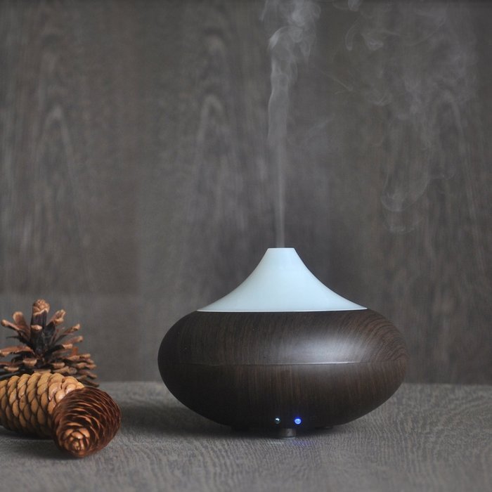 Cool Mist Humidifier Filter Free Ultrasonic Aroma Essential Oil Diffuser 100ml (Khaki) N4