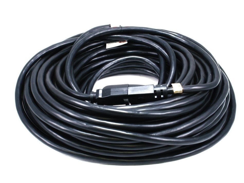 Monoprice 100-Feet 12AWG 15-Amp Indoor/Outdoor SJTW Power Extension Cable, Black