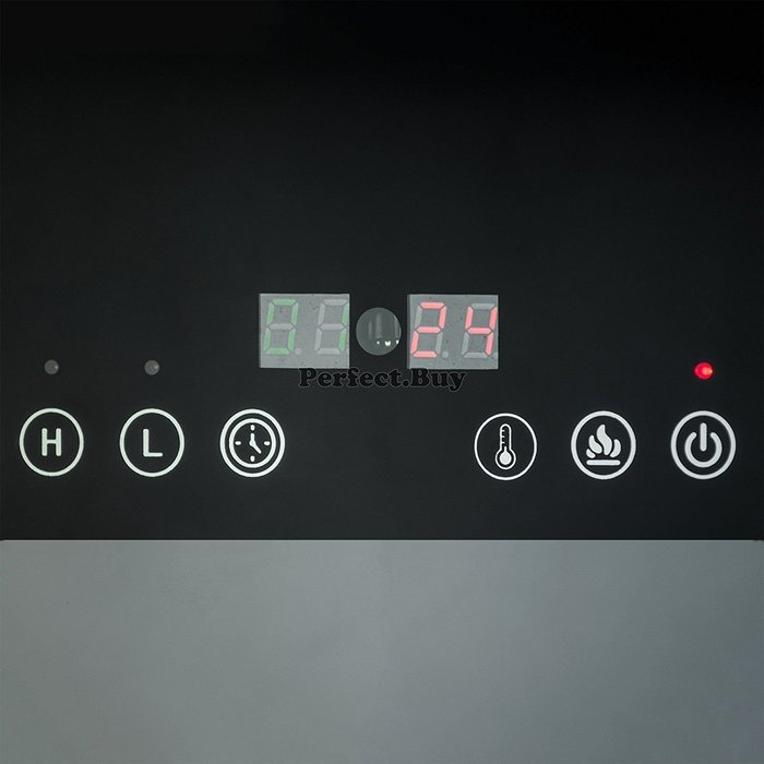 LED Remote 1500w 19" Wall Mount Electric Fireplace Space Heater 5200BTU N4