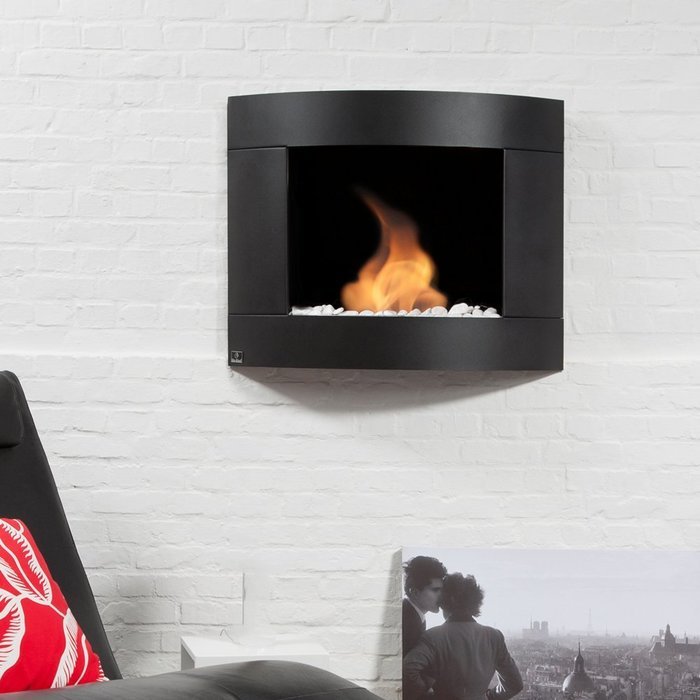 Bio Blaze BB-D2I Diamond Type 2 Wall Mount Fire Place, Stainless N5