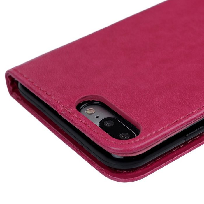iPhone 7 Plus Case (5.5 inch) - Wallet Flip Folio Stand Case Embossed Flower Tree PU Leather Case Shockproof Soft... N38