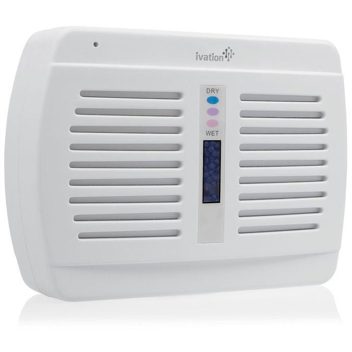 Ivation Reusable Silica Gel Wireless Mini Dehumidifier 2-Pack - Suited for Smaller Rooms, Walk-In Closets, Boats... N3