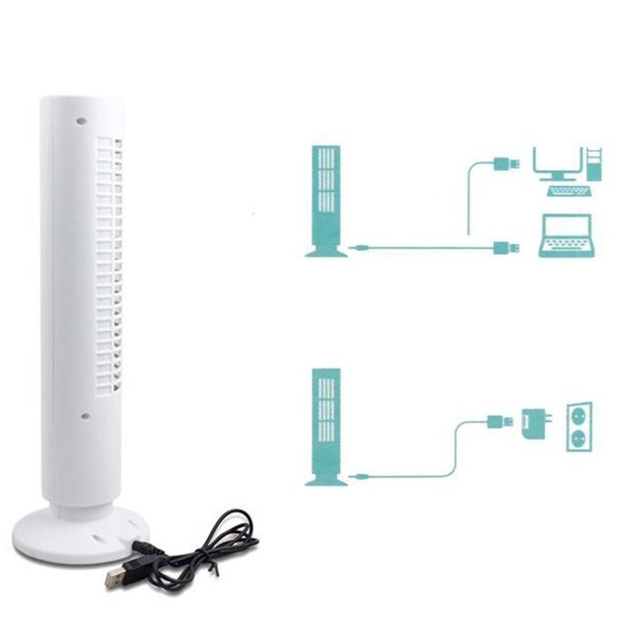 LOCOMO USB Mini Tower Desk Fan Cool Cooling Computer Notebook Office N4