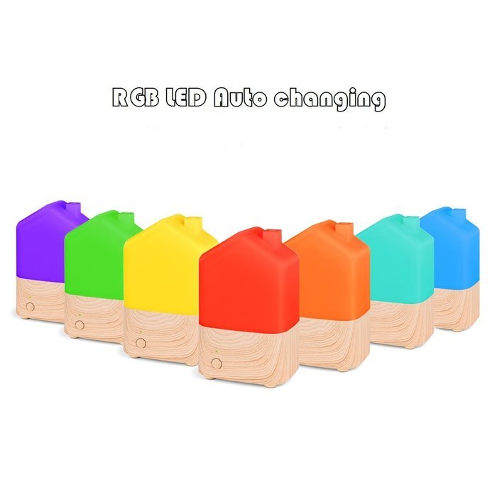 DDSKY Ultrasonic Aromatherapy Essential Oil Diffuser Humidifier RGB LED Light Auto Change Purifier Nebulizer N2