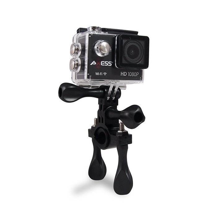 AXESS CS3607-BK 1080p HD 360 Degree Sports and Action Camera with Waterproof Housing, Accessories and Built-in...