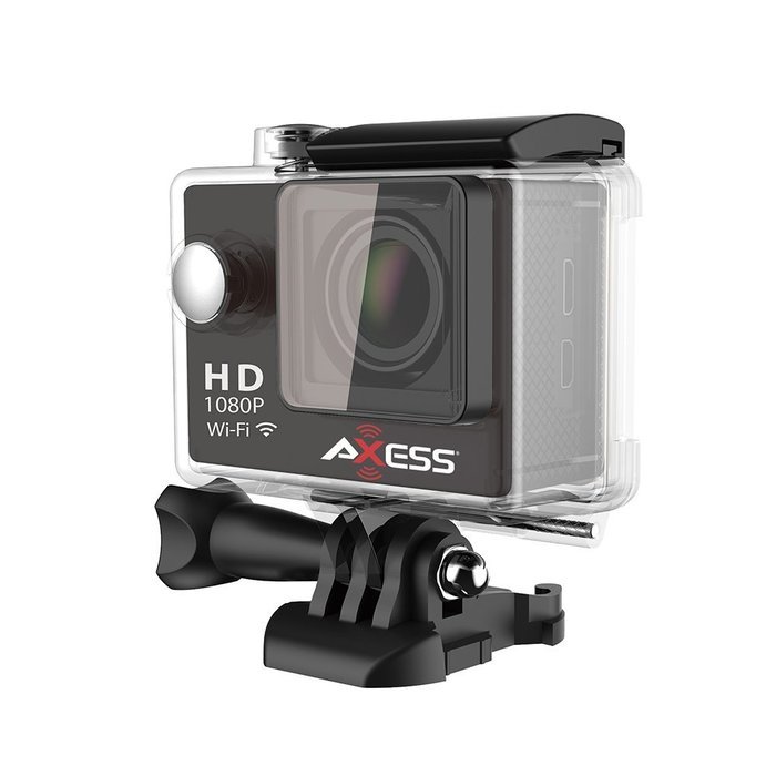 AXESS CS3607-BK 1080p HD 360 Degree Sports and Action Camera with Waterproof Housing, Accessories and Built-in... N3